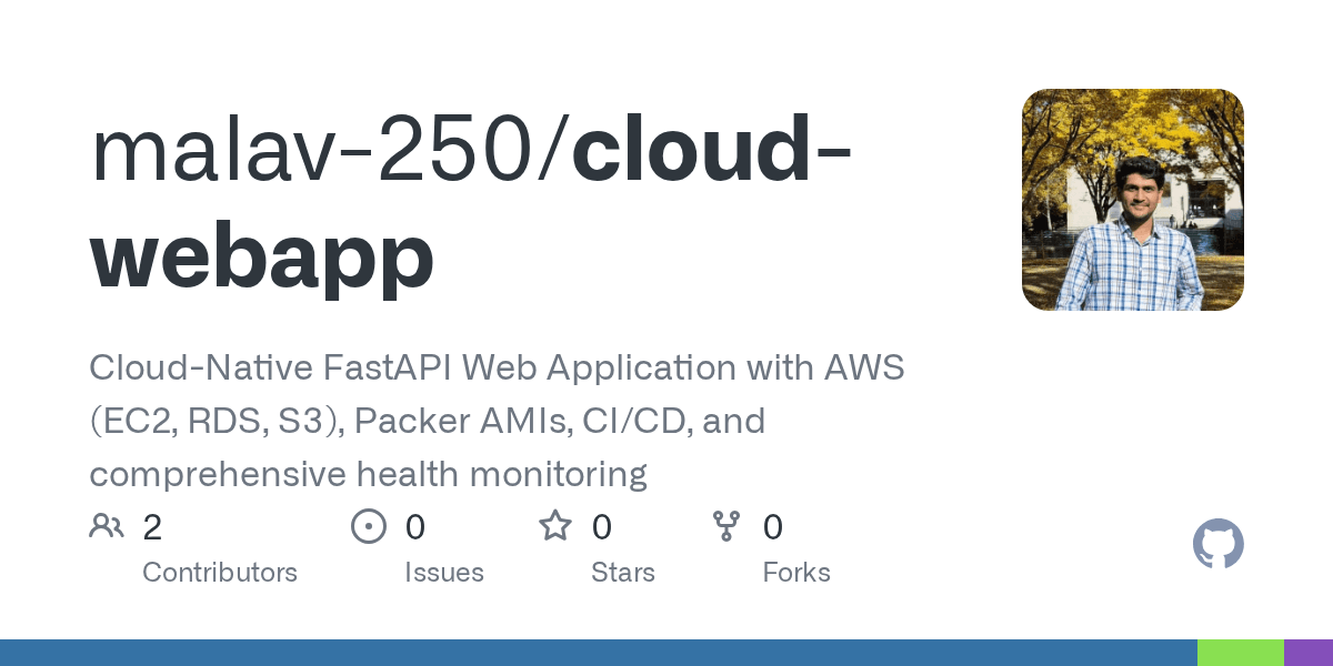 GitHub repository: FastAPI web service